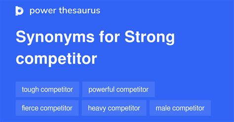 strong competitor synonym